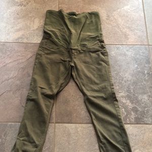 H&M Olive maternity jeggings